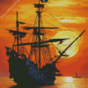 Big Pirate Ship Diamond Painting