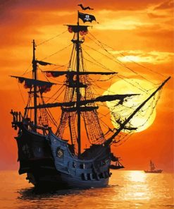 Big Pirate Ship Diamond Painting