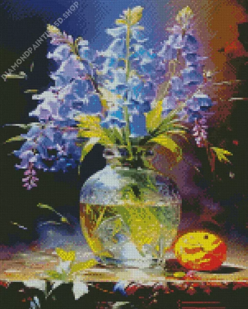 Bluebells Vase Diamond Painting
