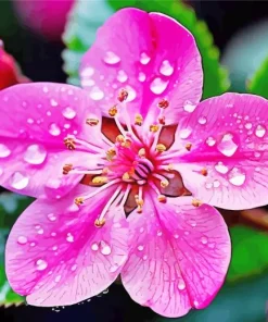 Pink Blossom Flower Diamond Painting