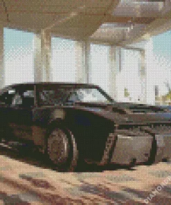 The Batmobile Car Diamond Painting
