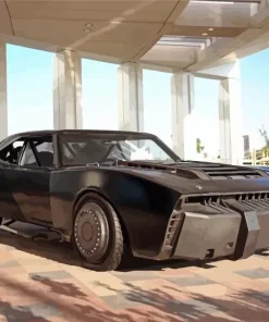 The Batmobile Car Diamond Painting
