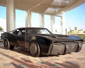 The Batmobile Car Diamond Painting