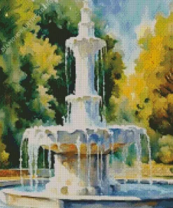 Abstract Fountain Diamond Painting