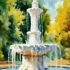 Abstract Fountain Diamond Painting