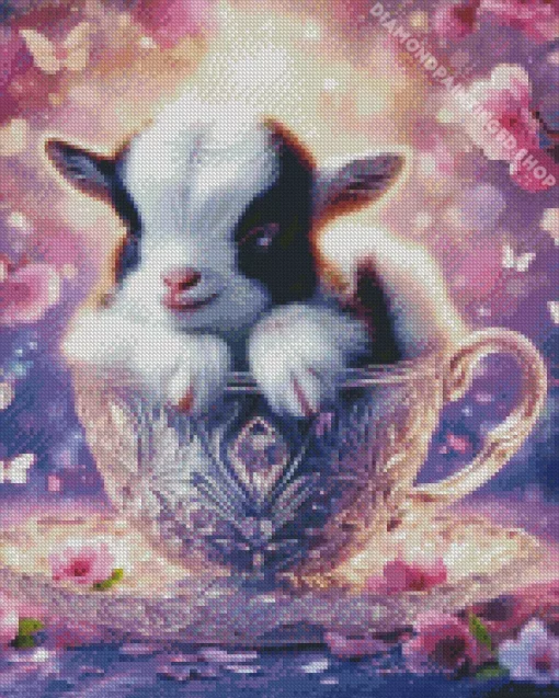 Aesthetic Cute Goat Diamond Painting