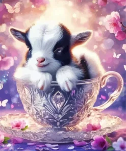 Aesthetic Cute Goat Diamond Painting