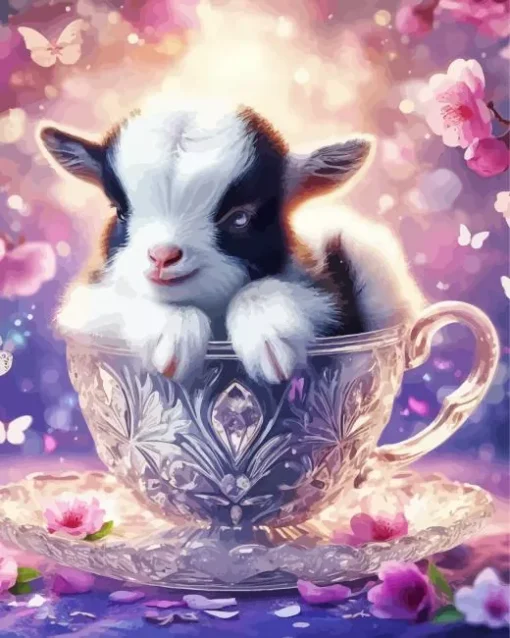 Aesthetic Cute Goat Diamond Painting
