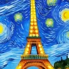 Eiffel Tower Van Gogh Diamond Painting