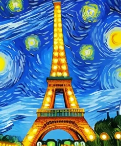 Eiffel Tower Van Gogh Diamond Painting