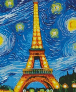Eiffel Tower Van Gogh Diamond Painting