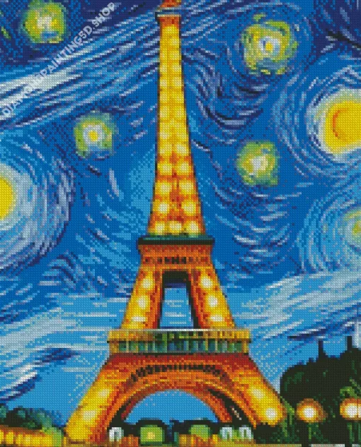 Eiffel Tower Van Gogh Diamond Painting
