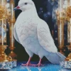 Fancy White Pigeon Diamond Painting