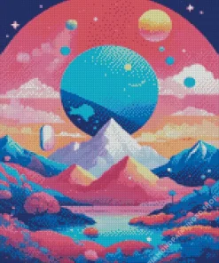 Fantasy Mountain Diamond Painting