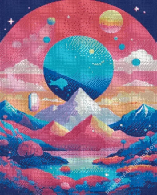 Fantasy Mountain Diamond Painting