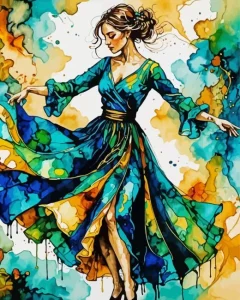 Female Dancer Art Diamond Painting