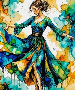 Female Dancer Art Diamond Painting