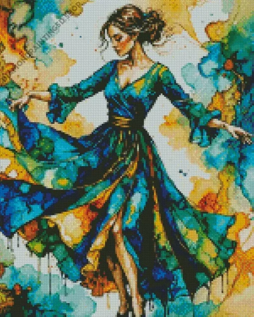 Female Dancer Art Diamond Painting