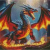 Fire Dragon Art Diamond Painting