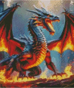 Fire Dragon Art Diamond Painting