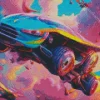 Aesthetic Flying Car Diamond Painting
