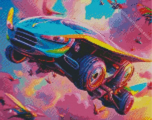Aesthetic Flying Car Diamond Painting