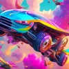 Aesthetic Flying Car Diamond Painting