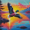 Aesthetic Flying Duck Diamond Painting