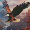 Flying Eagle Art Diamond Painting