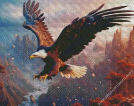 Flying Eagle Art Diamond Painting