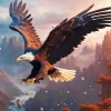 Flying Eagle Art Diamond Painting