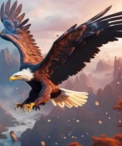 Flying Eagle Art Diamond Painting
