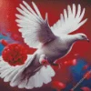 Aesthetic Flying Pigeon Diamond Painting
