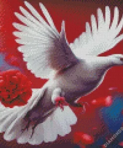 Aesthetic Flying Pigeon Diamond Painting