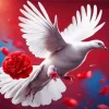 Aesthetic Flying Pigeon Diamond Painting