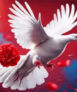 Aesthetic Flying Pigeon Diamond Painting