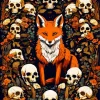 Fox In Fall Diamond Painting