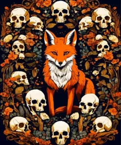 Fox In Fall Diamond Painting