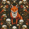 Fox In Fall Diamond Painting