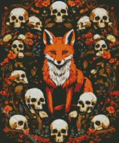 Fox In Fall Diamond Painting