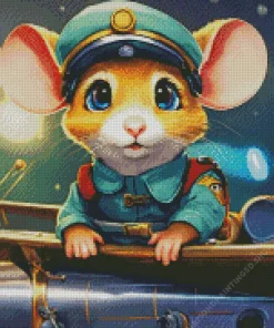 Pilot Mouse Diamond Painting
