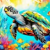 Aesthetic Turtle Art Diamond Painting