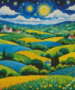 Van Gogh Landscape Diamond Painting