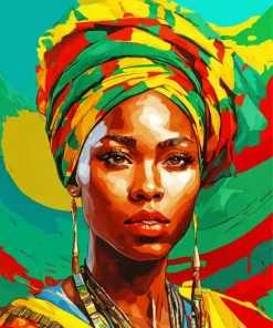 African Face Art Diamond Painting