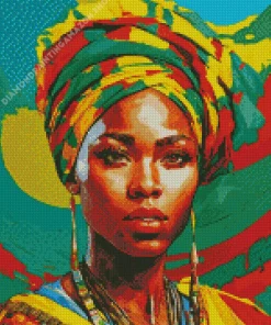 African Face Art Diamond Painting
