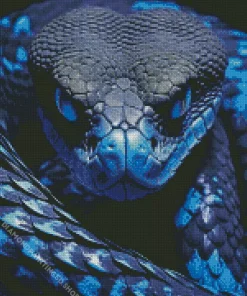Blue Snake Diamond Painting