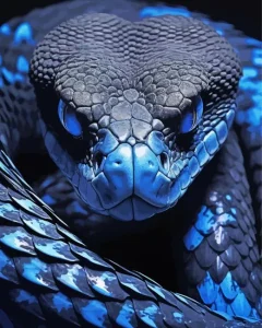 Blue Snake Diamond Painting