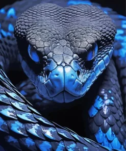 Blue Snake Diamond Painting