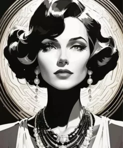 Elegant Woman Diamond Painting