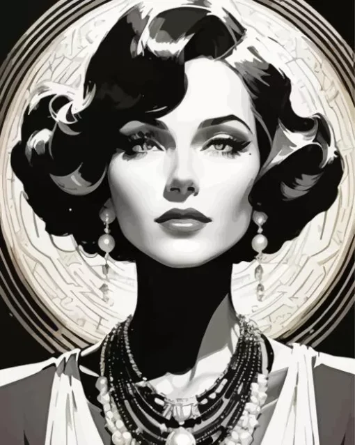 Elegant Woman Diamond Painting